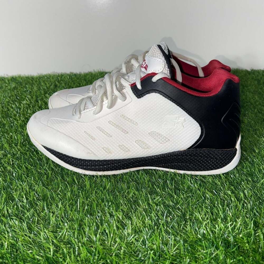 Starter Pro Men's Basketball Shoes White Black Red Sneaker‎